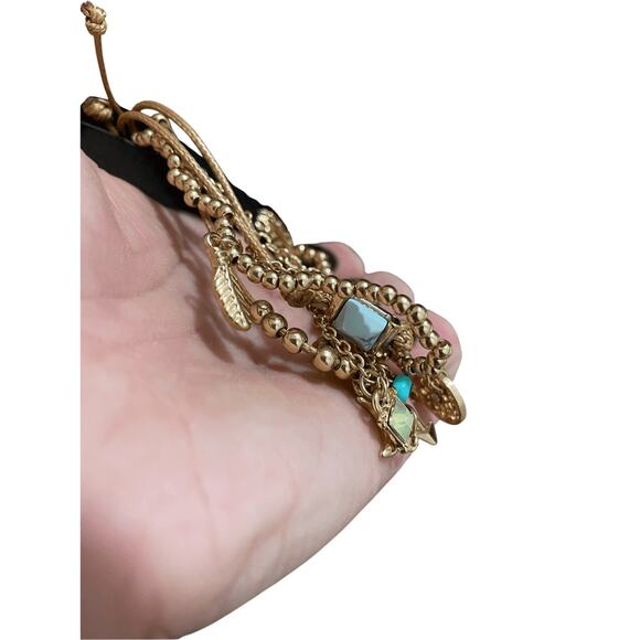 NWT Bangle Gold Mythical Bundle of Charmed Bracelets Western Boho Fairy Jewlery - Picture 6 of 6